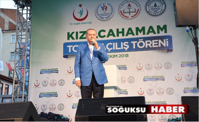 CUMHURBAŞKANI RECEP TAYYİP ERDOĞAN KIZILCAHAMAM'A GELİYOR