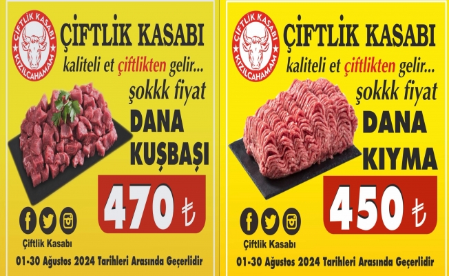 ÇİFTLİK KASABINDAN ŞOK İNDİRİM