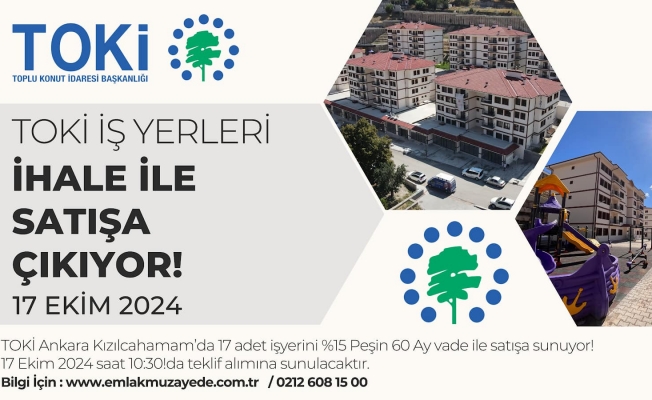 TOKİ DÜKKANLARI İHALEYE ÇIKIYOR