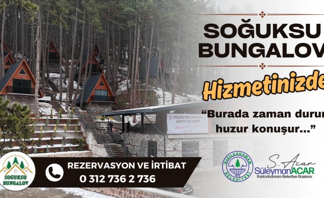 KIZILCAHAMAM'DA BUNGALOV HİZMETİ