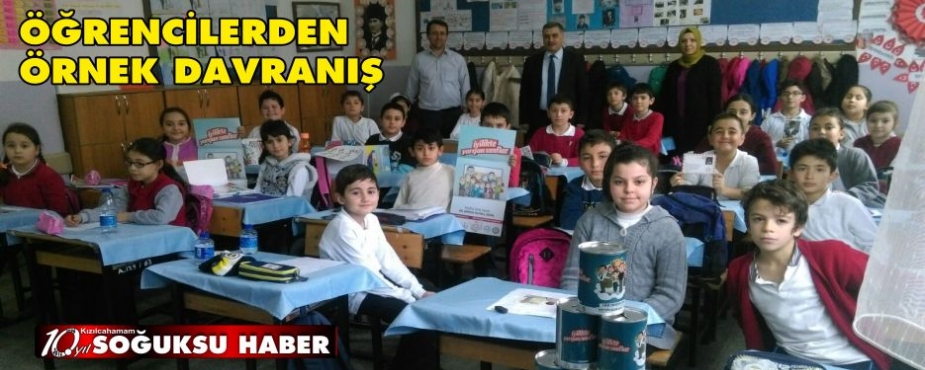  KAZIM KARABEKİR İLKOKULU ÖĞRENCİLERİNDEN ÖRNEK DAVRANIŞ