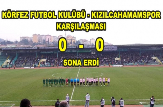 MAÇ GOLSÜZ SONA ERDİ