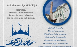 HATİMLE TERAVİH BAĞLAR CAMİİNDE KILINACAK