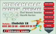 KIZILCAHAMAM HAZIRLIK KURSLARI AÇILDI