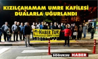 UMRE ZİYARETİ İÇİN KUTSAL TOPRAKLARA UĞURLANDILAR