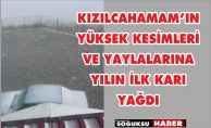 KIZILCAHAMAM'DA KAR YAĞIŞI