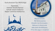 HATİMLE TERAVİH BAĞLAR CAMİİNDE KILINACAK